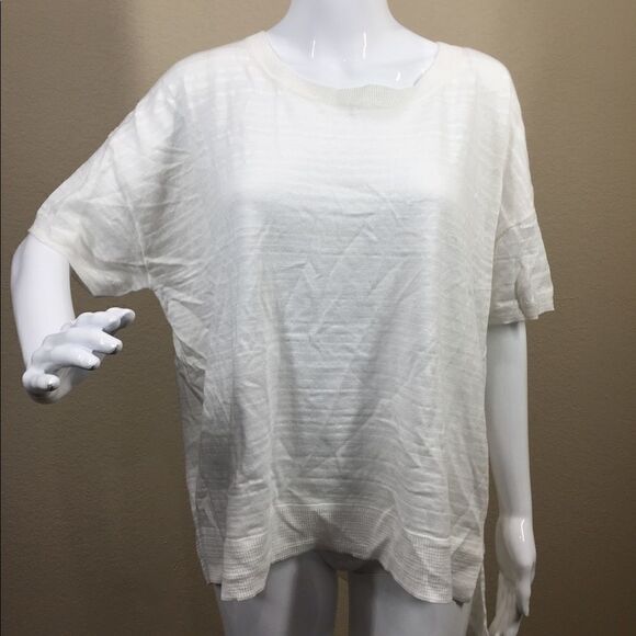 Caslon Shadow Stripe Cotton Asymmetrical Hem C5 - Picture 1 of 6